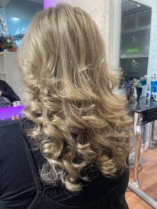 Women’s textured haircut at Snippers and Clippers salon