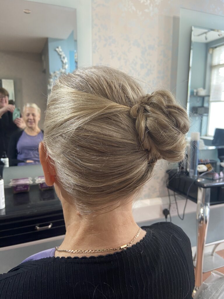 Modern women’s haircut styled by Snippers and Clippers team