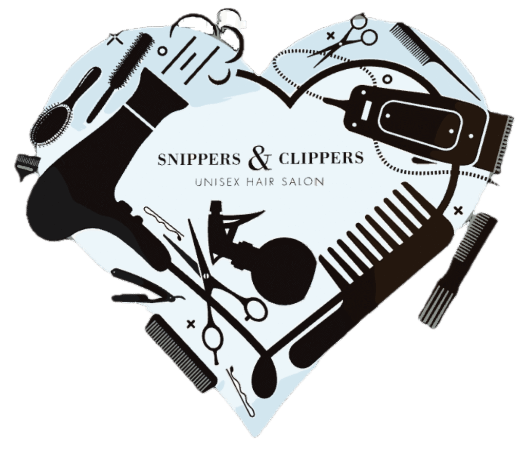 Snippers & Clippers hair salon logo